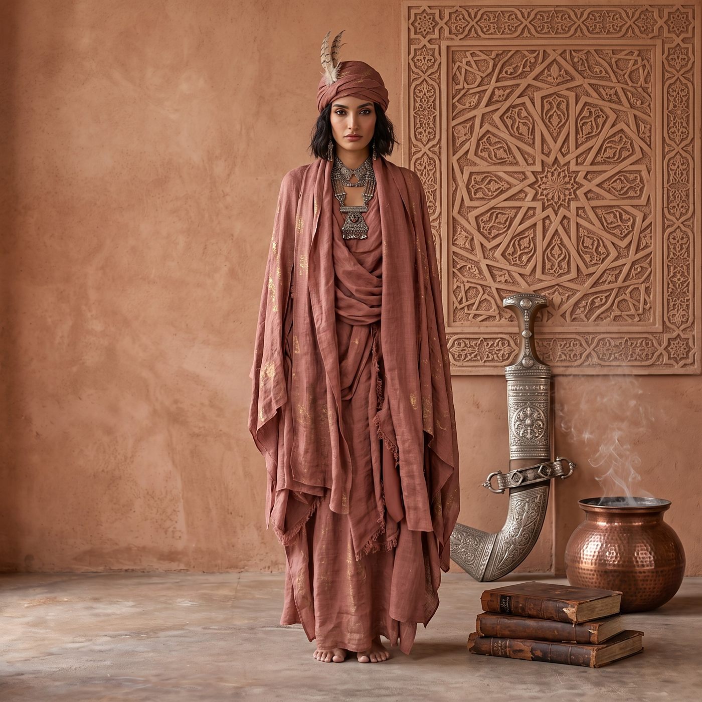 Inanna Reborn — Nadine look in rust