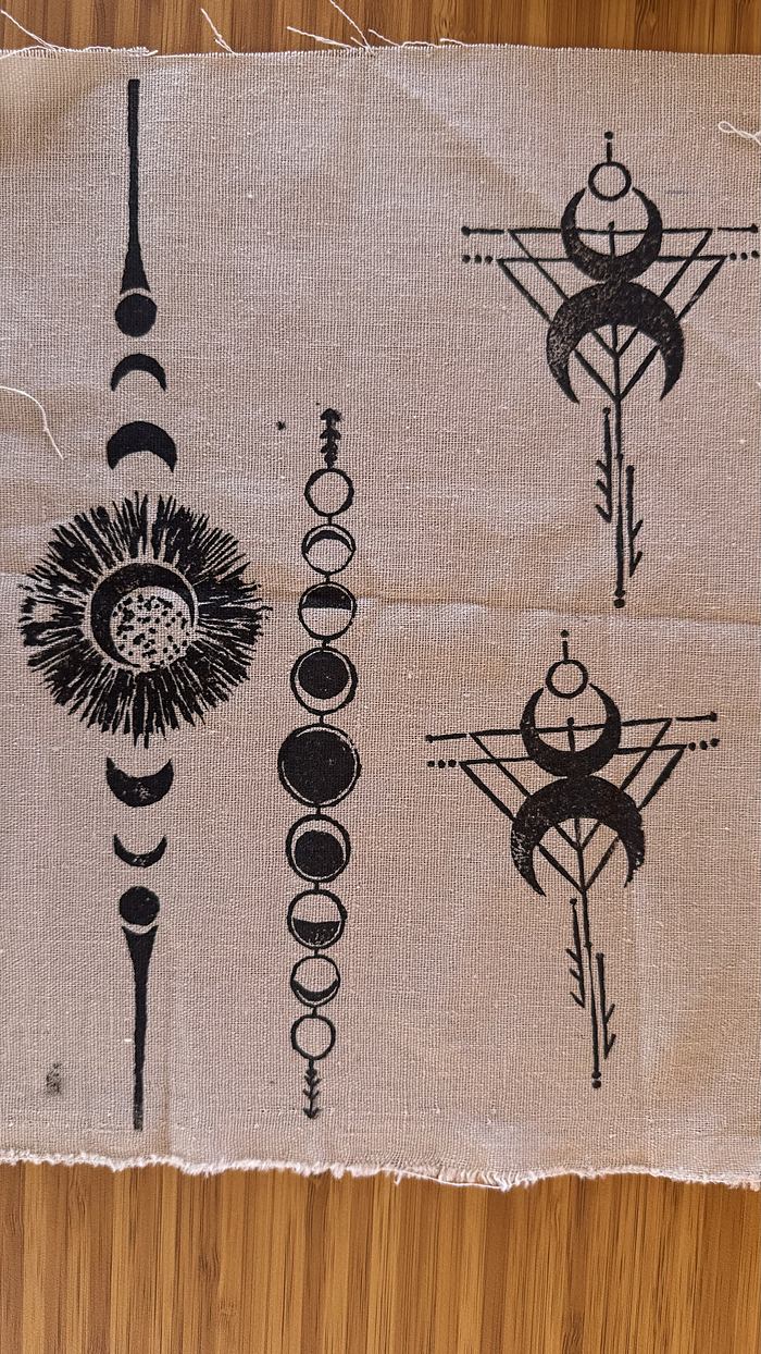 Deadstock textile print detail