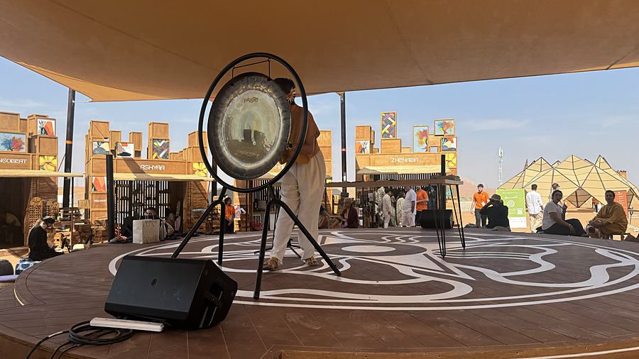 The stage, set